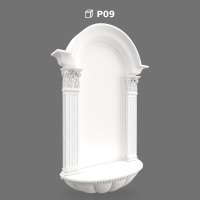 Nișă Decorativă de Perete din Poliuretan Model P09