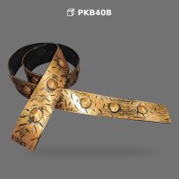 Bandă Decorativă pentru Grindă din Cauciuc, Bronz Antichizat 104x4 cm